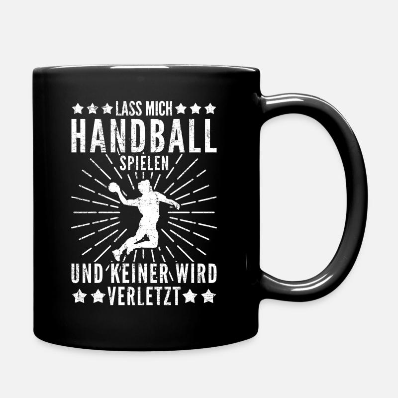 Handball | Handballer | Spruch | Geschenk - Tasse einfarbig - Schwarz