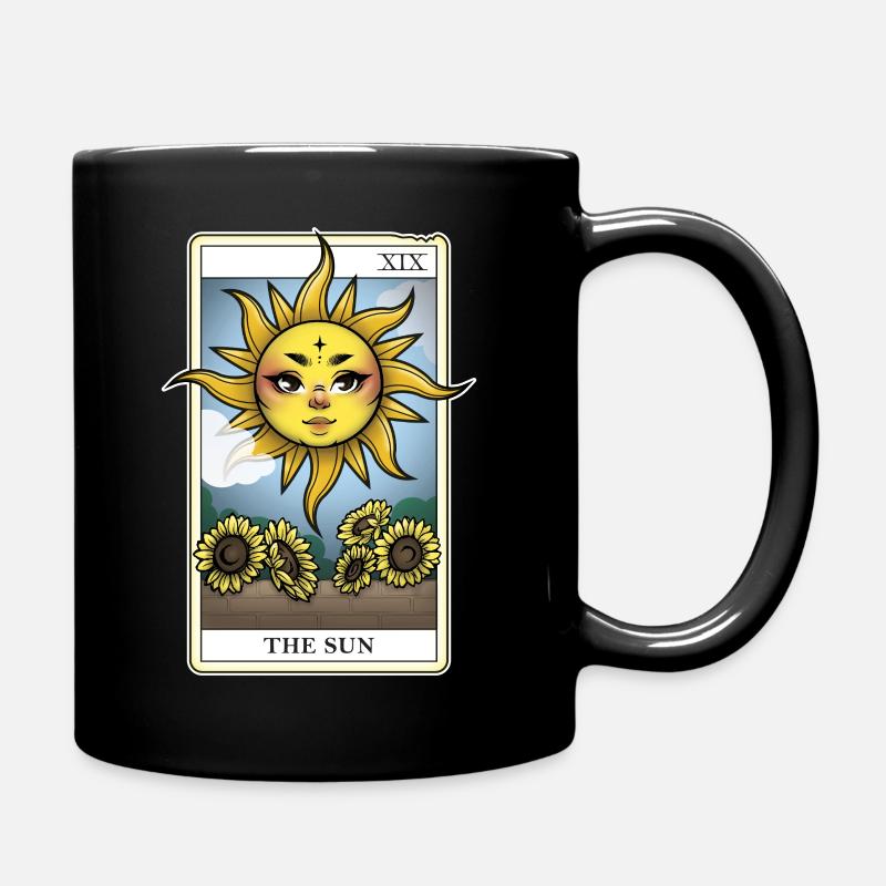 The SUN tarot - Full Colour Mug - black