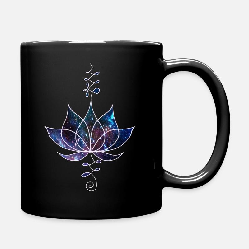 lotus - Tasse einfarbig - Schwarz