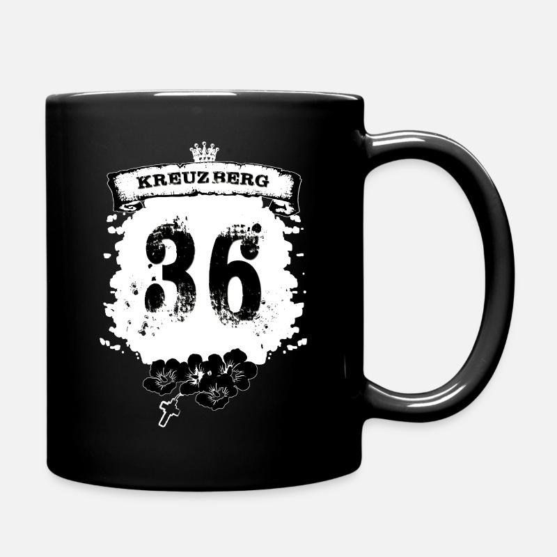 Kreuzberg Berlin - Tasse einfarbig - Schwarz