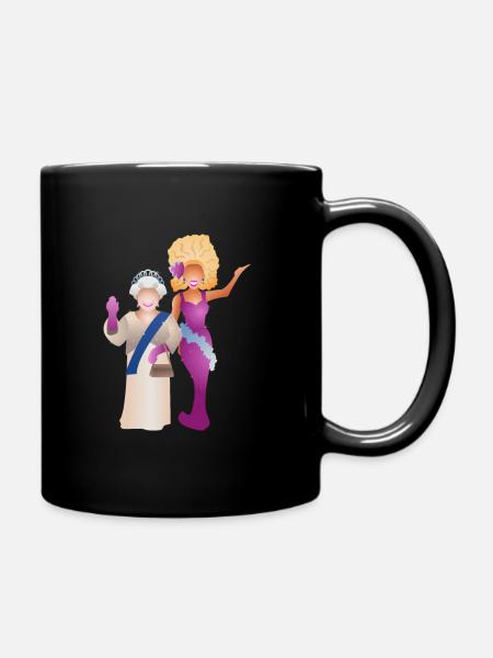 Deux reines - Mug uni - noir