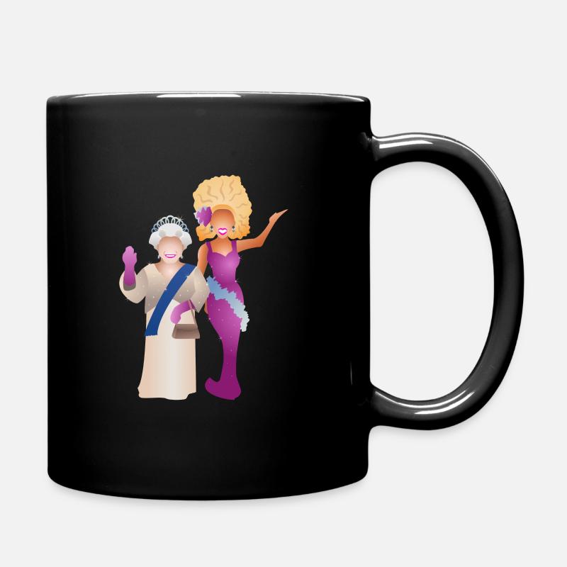 Deux reines - Mug uni - noir