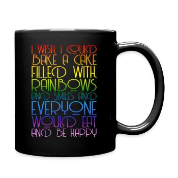 Rainbows Rainbow Graphic - Full Colour Mug - black - Right