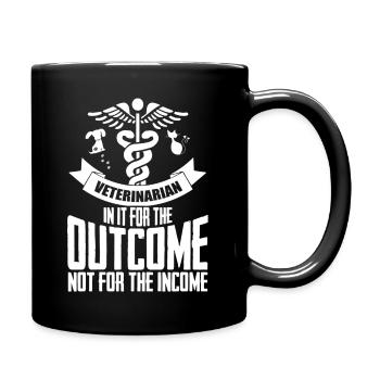 Vetrinarian dans out pour le résultat - Mug uni - noir - Droite