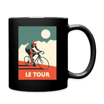 Die Tour - Vintage - Tasse einfarbig - Schwarz - Rechts