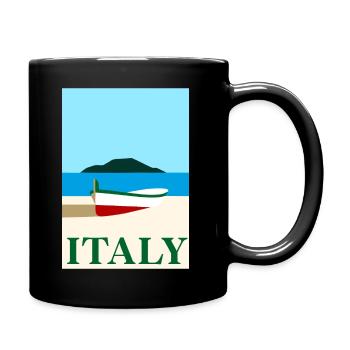 ITALIAN HOLIDAYS -Vacances en Italie - Mug uni - noir - Droite