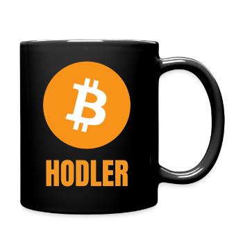 Bitcoin Hodler Crypto - Tasse einfarbig - Schwarz - Rechts