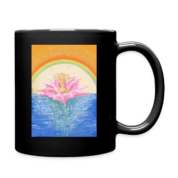 Lotos Chakras Méditation - Mug uni - noir - Droite
