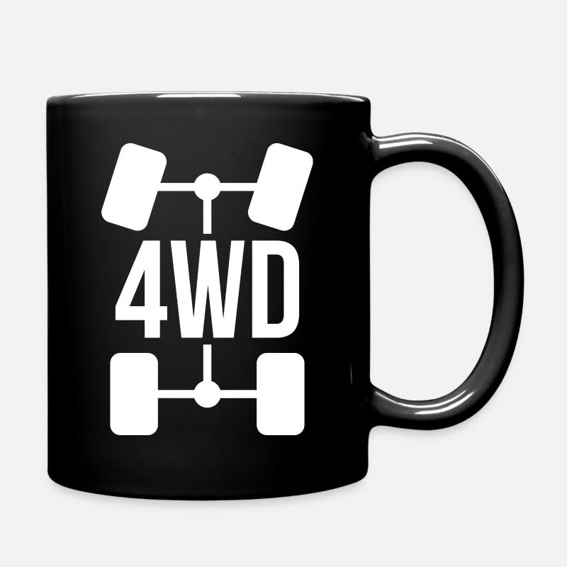 4x4 cadeau tout-terrain véhicule - Mug uni - noir