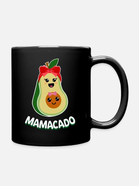 Mamacado pour future Mama cadeau pour les femmes enceintes - Mug uni - noir