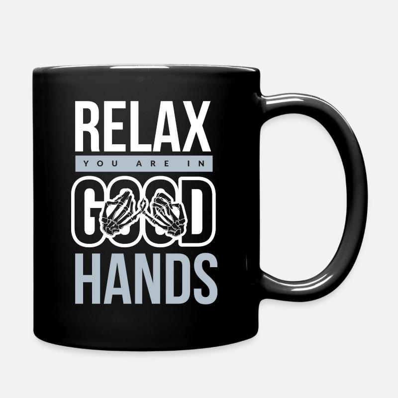 Physiotherapie - Tasse einfarbig - Schwarz