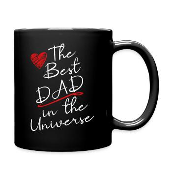 The Best DAD in the Universe - Full Colour Mug - black - Right