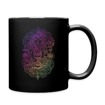 Ganesh rainbow - Mug uni - noir - Droite