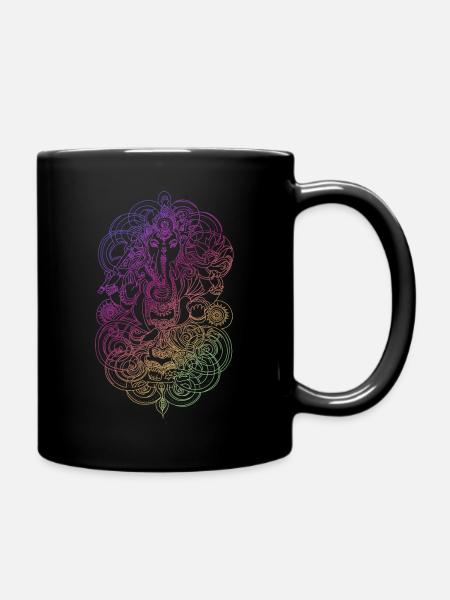 Ganesh rainbow - Mug uni - noir