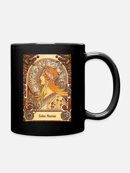 ZodiacNouveau - Full Colour Mug - black