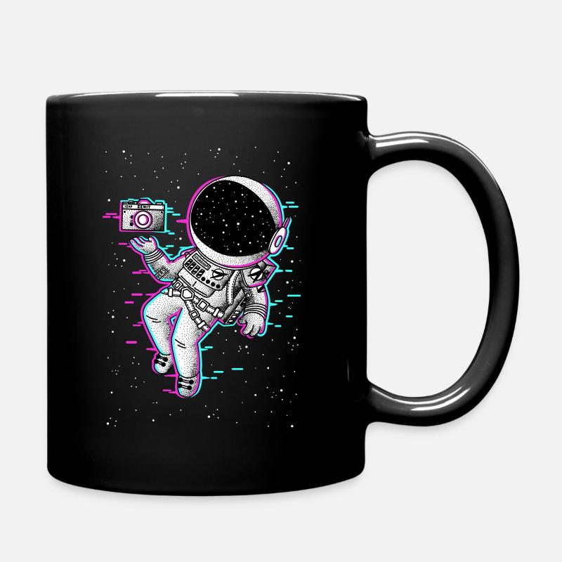 Astronaut Glicth - Tasse einfarbig - Schwarz