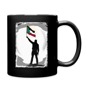 Palästina-Flagge Lives Matter P8 - Tasse einfarbig - Schwarz - Rechts