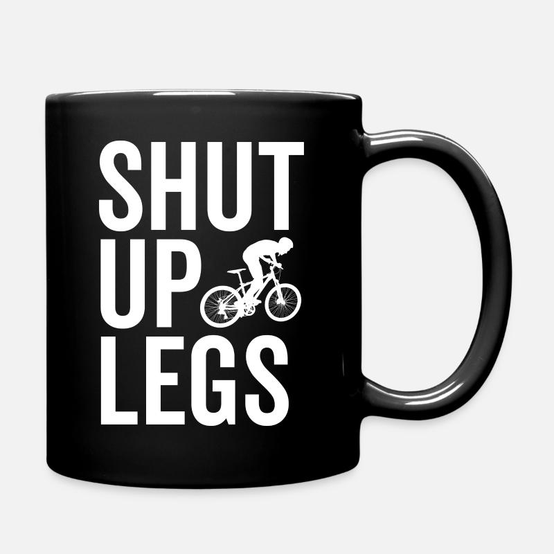 Biking Shut Up Legs - Full Colour Mug - black