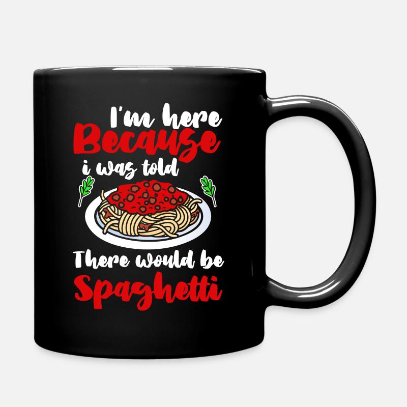 Spaghetti - Tasse einfarbig - Schwarz