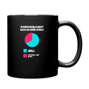 Grüne Demo Politik Wählen grundrechte freiheit - Tasse einfarbig - Schwarz - Rechts