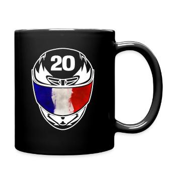 Motorrad Motorsport 20 El Diablo Tricolore - Tasse einfarbig - Schwarz - Rechts