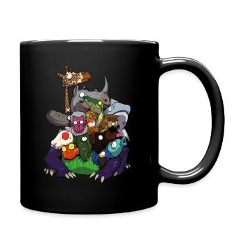 Derpy Tierhydra - Tasse einfarbig - Schwarz - Rechts
