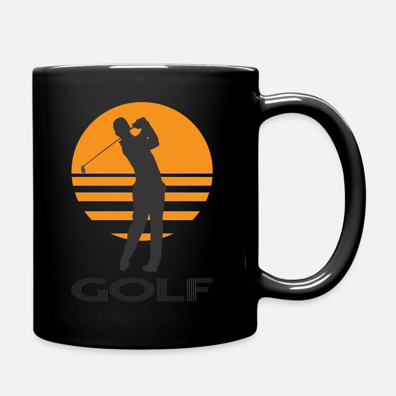golf - Yksivärinen muki - musta