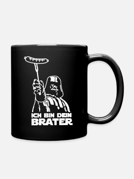 ich bin dein Brater - Tasse einfarbig - Schwarz