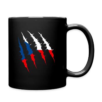Tchéquie drapeau à la voie des griffes pays drapeau de l’équipe Fa - Mug uni - noir - Droite