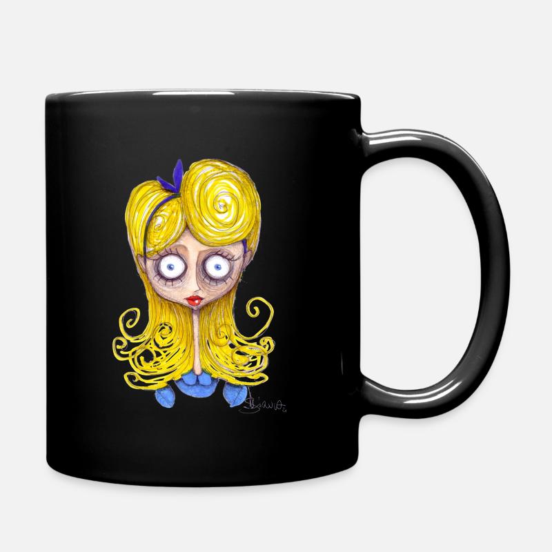 Alice In Wonderland - Full Colour Mug - black