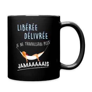 Femme Retraite Humour Maman Collègue De Travail - Mug uni - noir - Droite