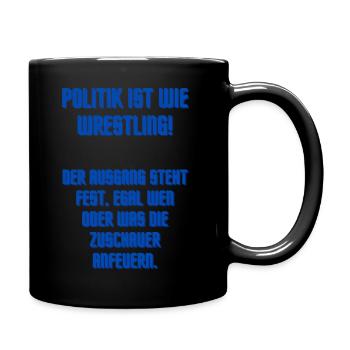 Politik - Tasse einfarbig - Schwarz - Rechts
