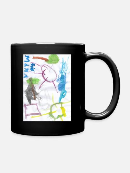 Kinderbild SE - Tasse einfarbig - Schwarz