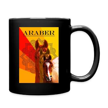 Kollektion Ebony - sunny Araber - Tasse einfarbig - Schwarz - Rechts