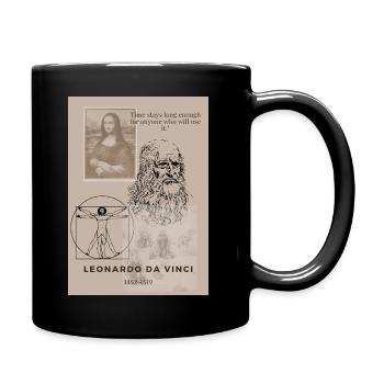 Leonardo Da Vinci - Mug uni - noir - Droite