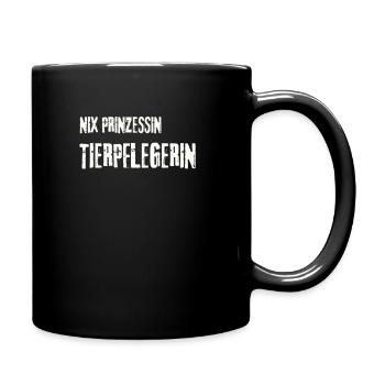 tierpfleger, geschenk, beruf, job, zoo, tierpflege - Tasse einfarbig - Schwarz - Rechts