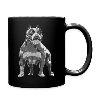 American Bully Lover Gift Dog Owner - Full Colour Mug - black - Right