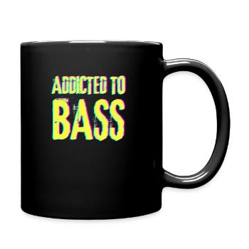 techno rave raver dj festival electro hardstyle - Tasse einfarbig - Schwarz - Rechts