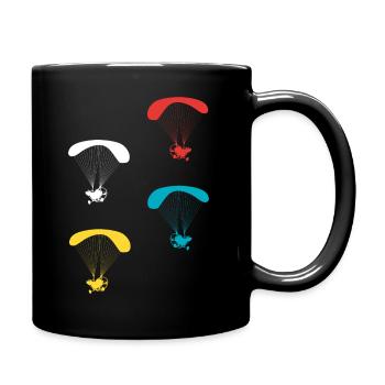Parapluie motorisée parapente pilote - Mug uni - noir - Droite