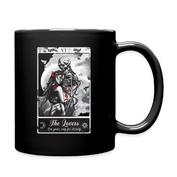 THE LOVERS Tarot card - Carte tarot LES AMOUREUX - Mug uni - noir - Droite