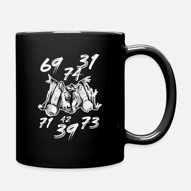Vache d'herens avec numéro - Mug uni - noir