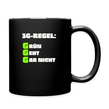 Politik Freiheit Grüne Sozialismus wählen lustig - Tasse einfarbig - Schwarz - Rechts