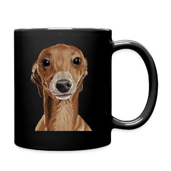 Greyhound - Tasse einfarbig - Schwarz - Rechts