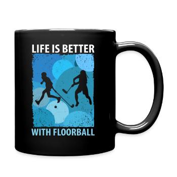 Floorball Unihockey Hockey de terrain Hockey en salle - Mug uni - noir - Droite
