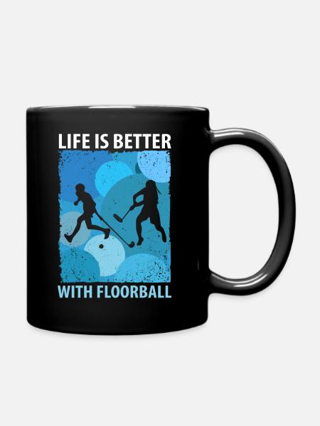 Floorball Unihockey Hockey de terrain Hockey en salle - Mug uni - noir