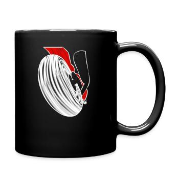 Motorcycle rear tyres - Full Colour Mug - black - Right