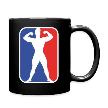Powerbuilding - Tasse einfarbig - Schwarz - Rechts