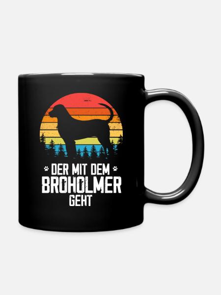 Broholmer Herrchen - Tasse einfarbig - Schwarz