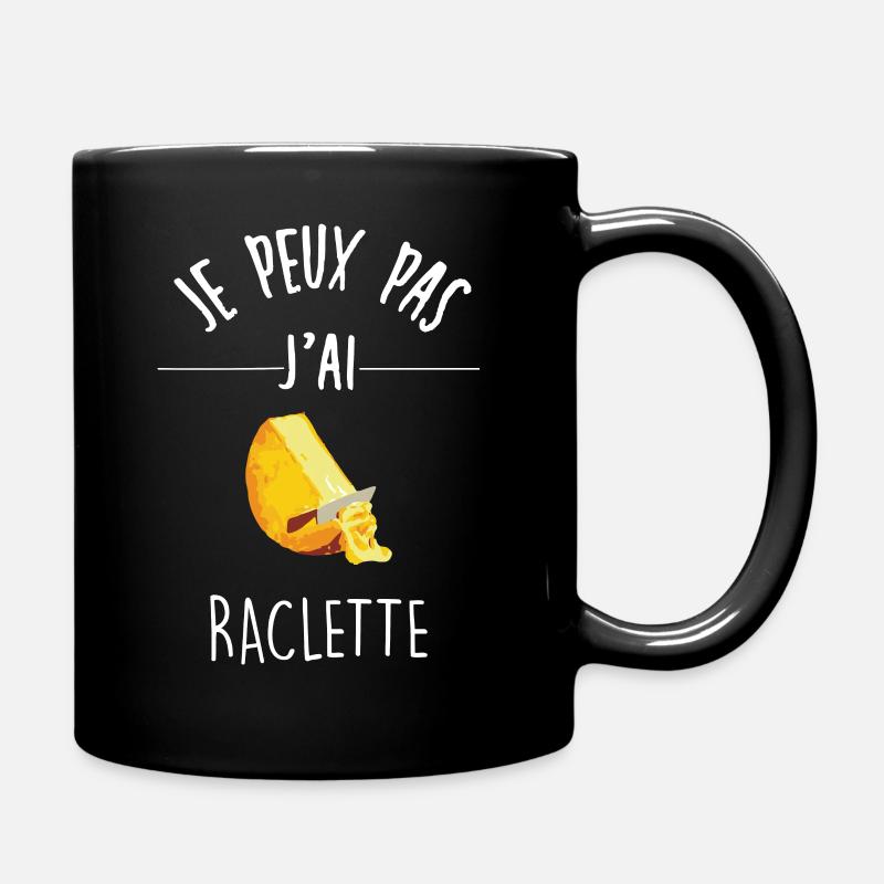 Je peux pas j ai raclette - Mug uni - noir