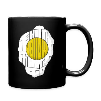 pas le jaune de l’œuf - Mug uni - noir - Droite
